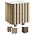 Elegant Scalloped Nightstand - PBR Textures 3D model small image 6