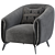 Modular Modern Chair Design 3D model small image 1