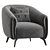 Modular Modern Chair Design 3D model small image 3
