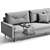 Numo Velvet Grafit Sofa 3Ds 3D model small image 5