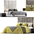 Elegant Theo Beds Headboard 3D model small image 1