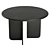 Modern Round Dining Table with UV Unwrapped Textures 3D model small image 3