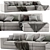 Formerin Italia Hermes Chaise Longue sofa 3D model small image 1