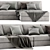 Formerin Italia Hermes Chaise Longue sofa 3D model small image 4