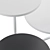Modern Geometric Polygon Circle Tables 3D model small image 2