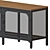 Industrial TV unit in black 3D model small image 3