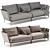 Modular Chelsea Sofa by Molteni 3D model small image 3