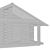 Rustic Log Cabin Hideaway 3D model small image 3