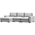 Modern Corner Sofa: Parker 3D model small image 4