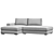 Modern Corner Sofa with Airy Cushions 3D model small image 4