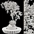 Urban Garden Apple Tree Bench 3D model small image 7