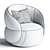 Modern Clip Armchair Ditre Italia 3D model small image 3