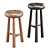 Emmanuelle Simon Oak Stool Design 3D model small image 3