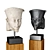 Amun Portrait Sculpture with Pedestal 3D model small image 1