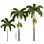 Foxtail Palm Tree Sculptures 3D model small image 4