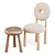 Emmanuelle Simon Baba Chair Set 3D model small image 2