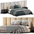 Luxurious Italian Fendi Casa Bed 3D model small image 1