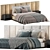 Luxurious Italian Fendi Casa Bed 3D model small image 2