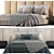 Luxurious Italian Fendi Casa Bed 3D model small image 4
