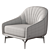  Natuzzi Editions C014 Felicita Armchair 3D model small image 7