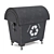 Sleek 3D Trash Bin Model 3D model small image 6