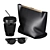 Decor Set: Bag, Sunglasses, Mug 3D model small image 1