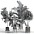 Assorted Indoor Plant Set 3D model small image 3