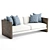 Modern X-Form Turbo Sofa 3D model small image 1