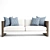 Modern X-Form Turbo Sofa 3D model small image 2