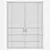 Corona Render Aluminium Door 301 3D model small image 4