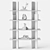 Sculptural Shelving: Modern Minimalism 3D model small image 4