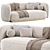 Eichholtz Roxy Sofa, Modern Design 3D model small image 3