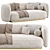 Eichholtz Roxy Sofa, Modern Design 3D model small image 5
