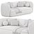 Eichholtz Roxy Sofa, Modern Design 3D model small image 6