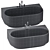 Luxury INBANI ARC Bathtubs Set 3D model small image 5