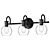 Sleek Chrome Vanity Light 3D model small image 1