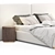 Modern White Bed Level 06 3D model small image 5