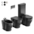 Time Collection Ceramic Bathroom Set 3D model small image 1