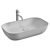 REA Jovita Countertop Washbasin - Elegant Design 3D model small image 3