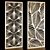 Plant-inspired Decor Panels Set 3D model small image 1