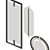 Elegant Contemporary Mirror Set 3D model small image 3