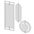 Elegant Contemporary Mirror Set 3D model small image 4