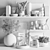 Modern Interior Decor Set 3D model small image 5