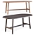 Kimua Oak Dining Table Collection 3D model small image 2