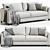 Modern Meridiani Bisse Sofa Model 3D model small image 2
