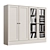 Swedish Glass Door Wardrobe 2021 3D model small image 2