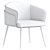 Enrico Fabric Armchair: Stylish Comfort 3D model small image 3