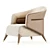 BOUVANER Modern Armchair 3D Model 3D model small image 3