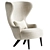  Stylish TOM DIXON Wingback Chair 3D model small image 2