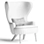  Stylish TOM DIXON Wingback Chair 3D model small image 3